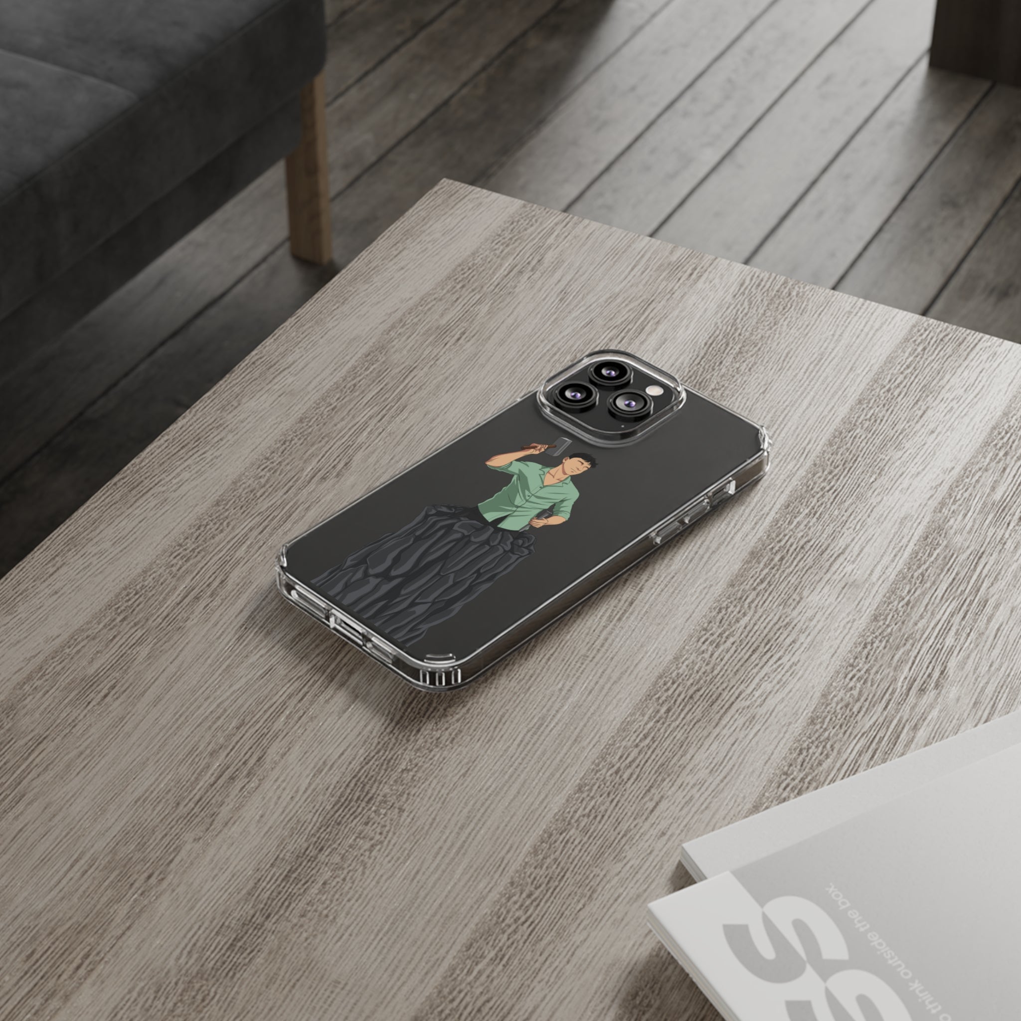 A person working hard to better his/herself - Clear Case - Self-Made Man #15 - Breakthrough Collection