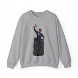 A person working hard to better his/herself - Self-Made Sweatshirt Heavy Blend™ Crewneck - Man #1 - Breakthrough Collection
