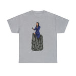 A person working hard to better his/herself - Heavy Cotton Self-Made T-shirt - self-made woman #2 - Breakthrough Collection