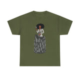A person working hard to better his/herself - Heavy Cotton Self-Made T-shirt - self-made woman #6 - Breakthrough Collection