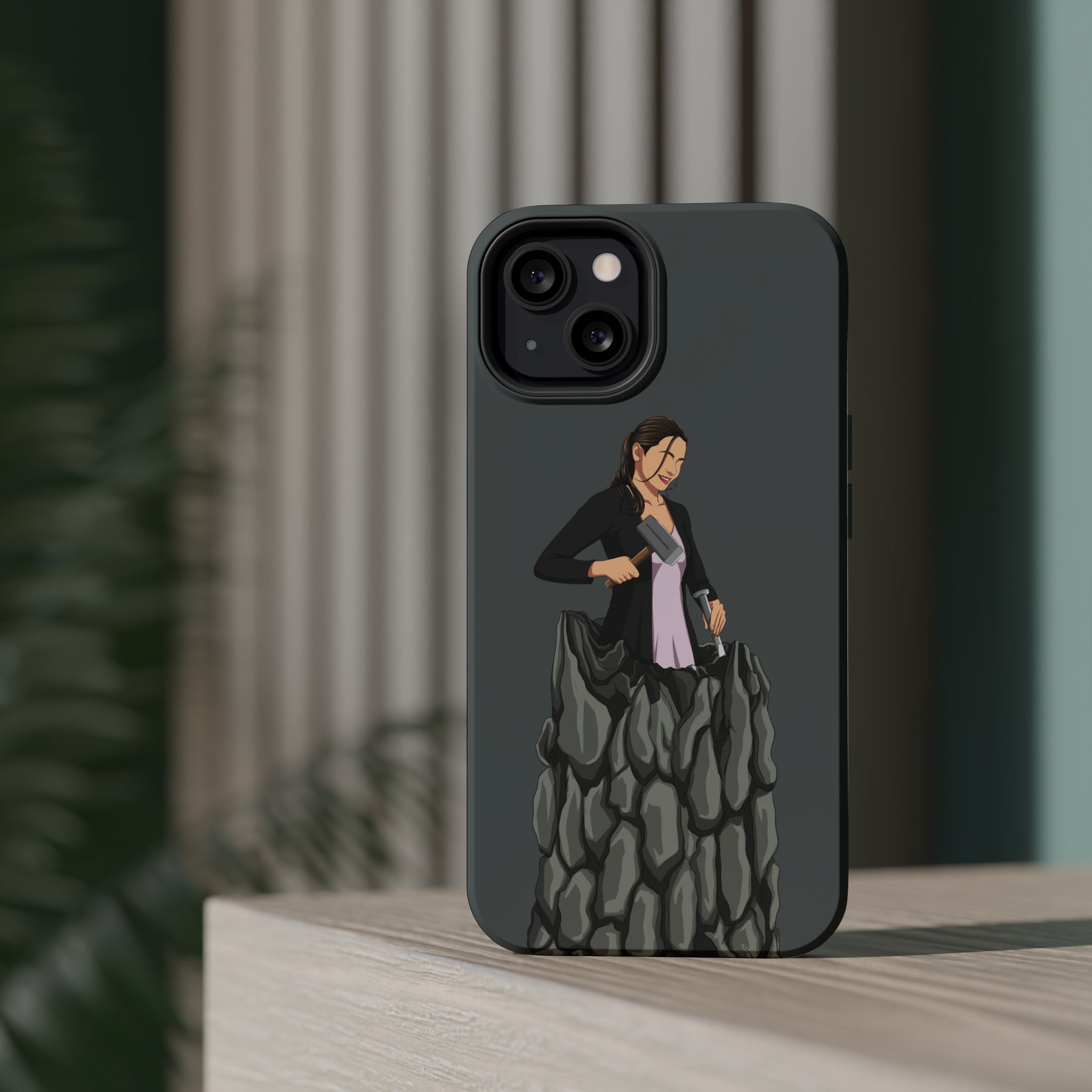 A person working hard to better his/herself - MagSafe Tough Case - self-made woman #8 - Breakthrough Collection