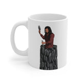 A person working hard to better his/herself - Ceramic Mug 11oz - Self-Made Man #2 - Breakthrough Collection