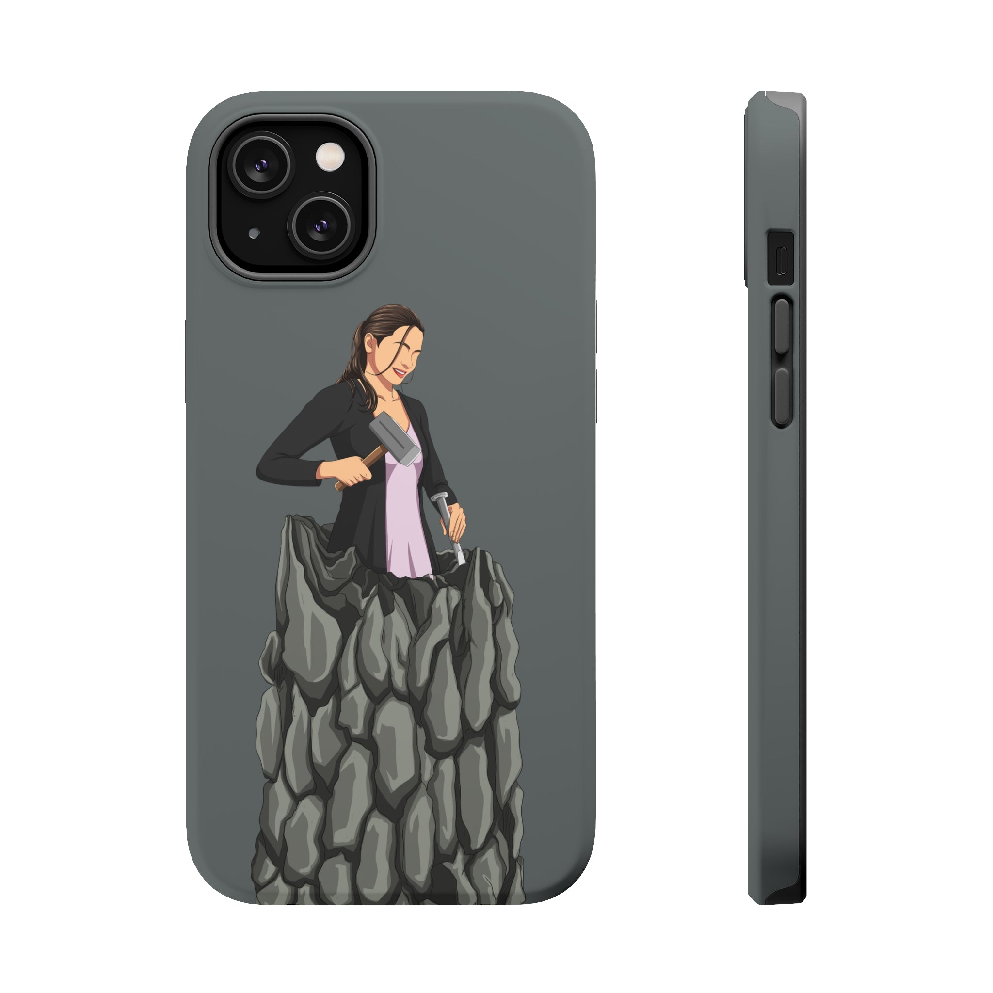 A person working hard to better his/herself - MagSafe Tough Case - self-made woman #8 - Breakthrough Collection