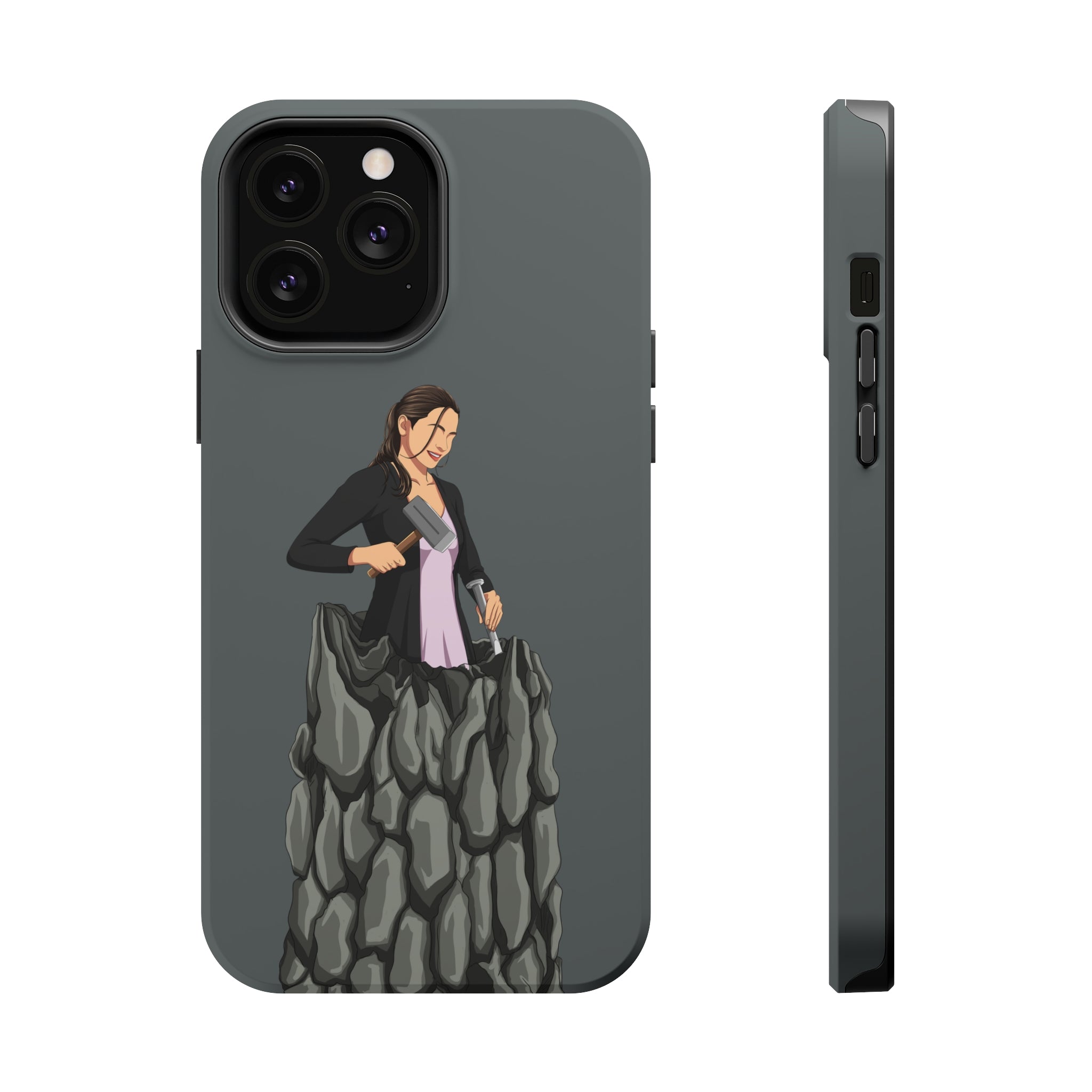 A person working hard to better his/herself - MagSafe Tough Case - self-made woman #8 - Breakthrough Collection