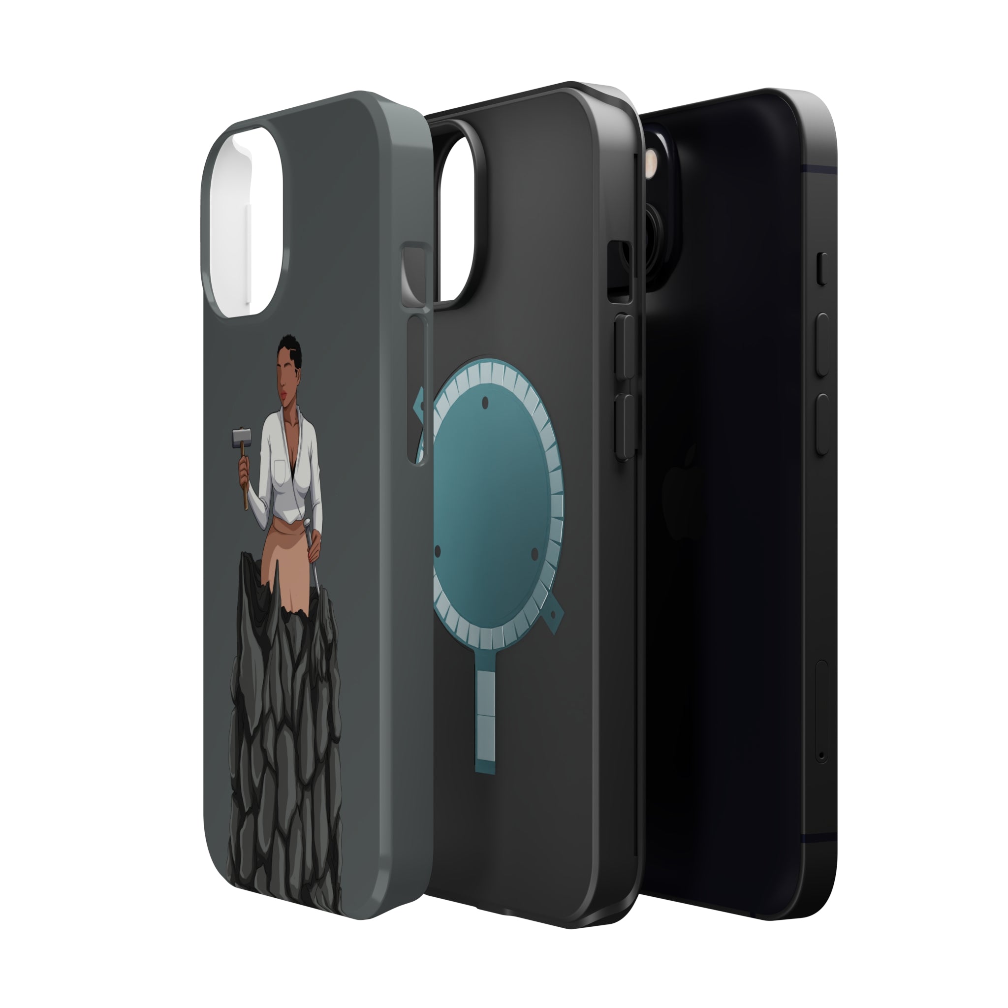 A person working hard to better his/herself - MagSafe Tough Case - self-made woman #1 - Breakthrough Collection