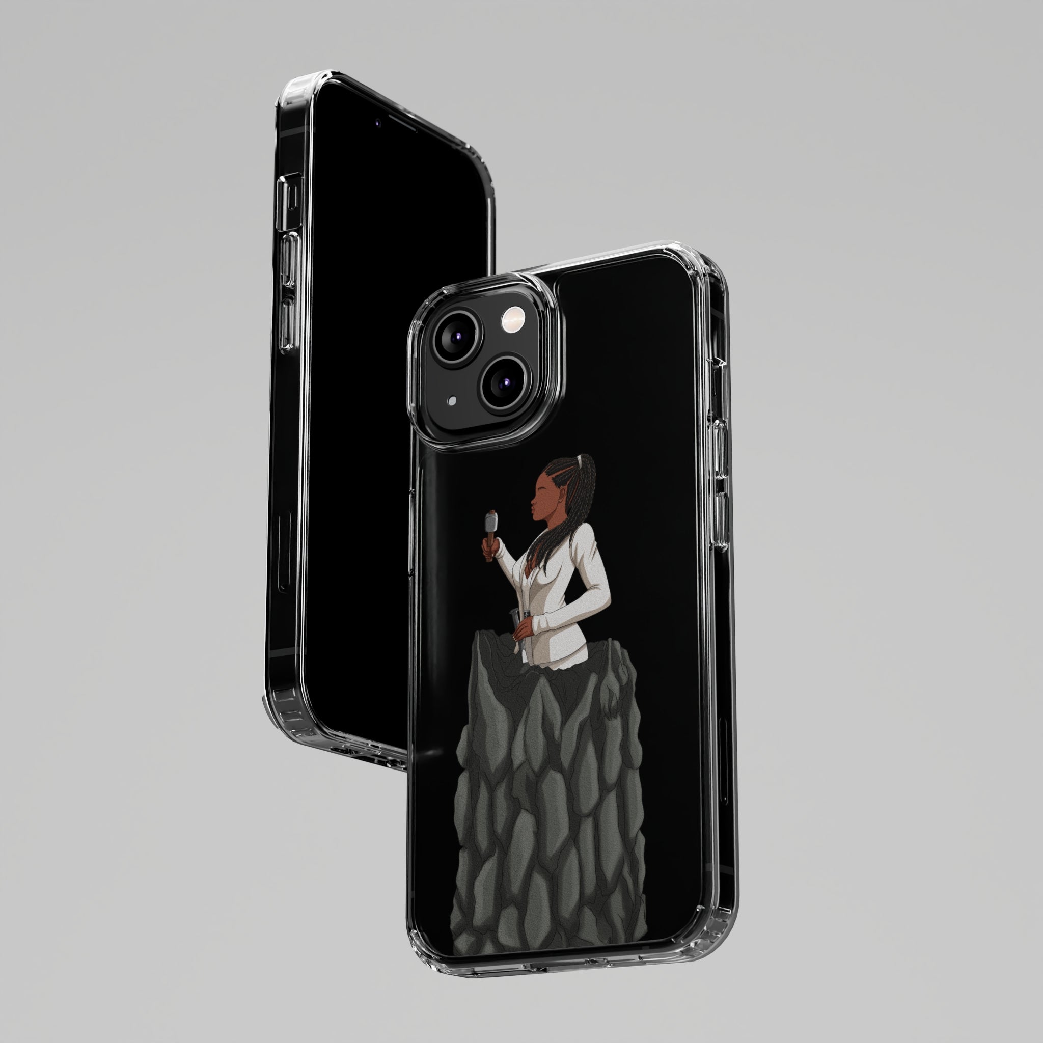 A person working hard to better his/herself - Clear Case - Self-Made Woman #4 - Breakthrough Collection