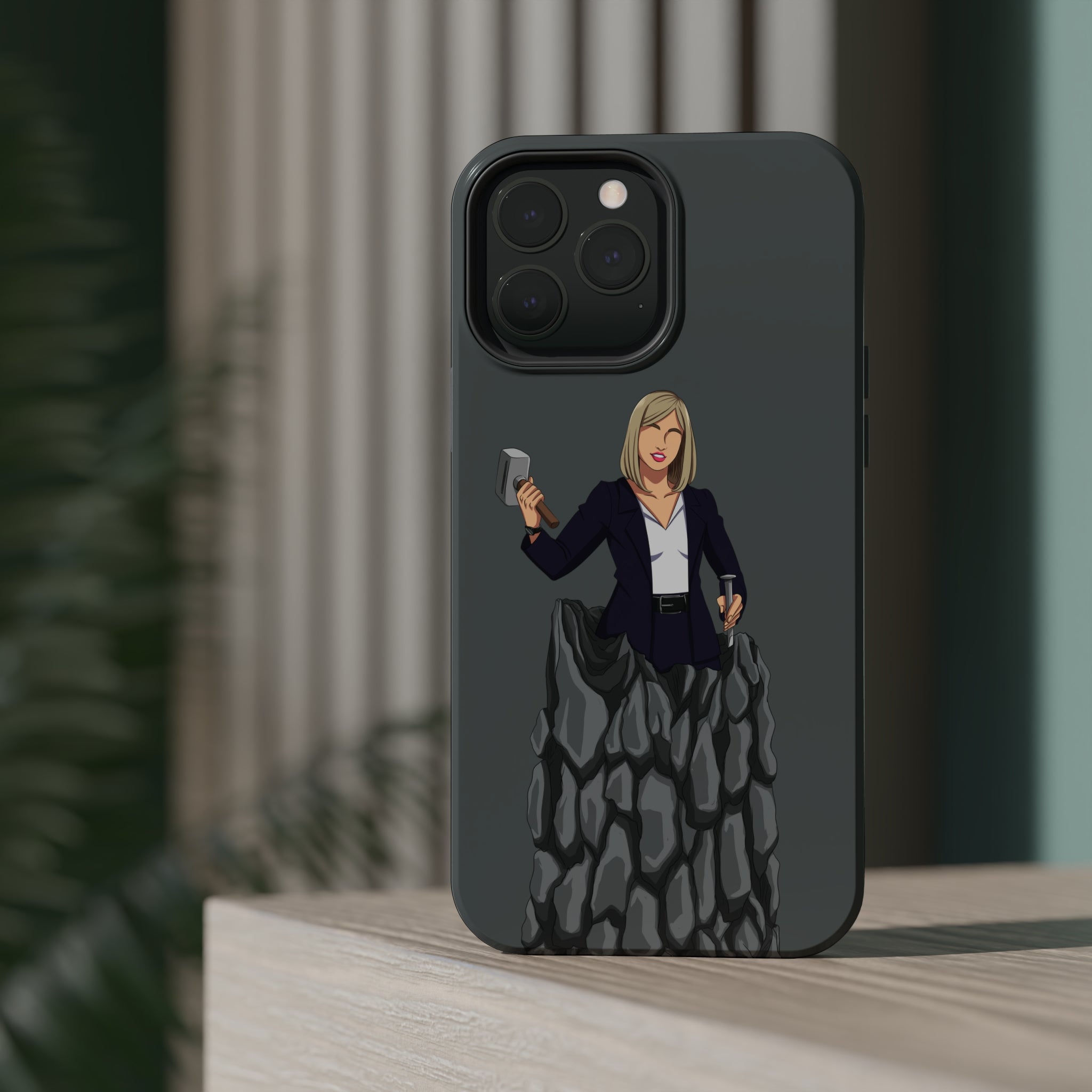 A person working hard to better his/herself - MagSafe Tough Case - self-made woman #3 - Breakthrough Collection