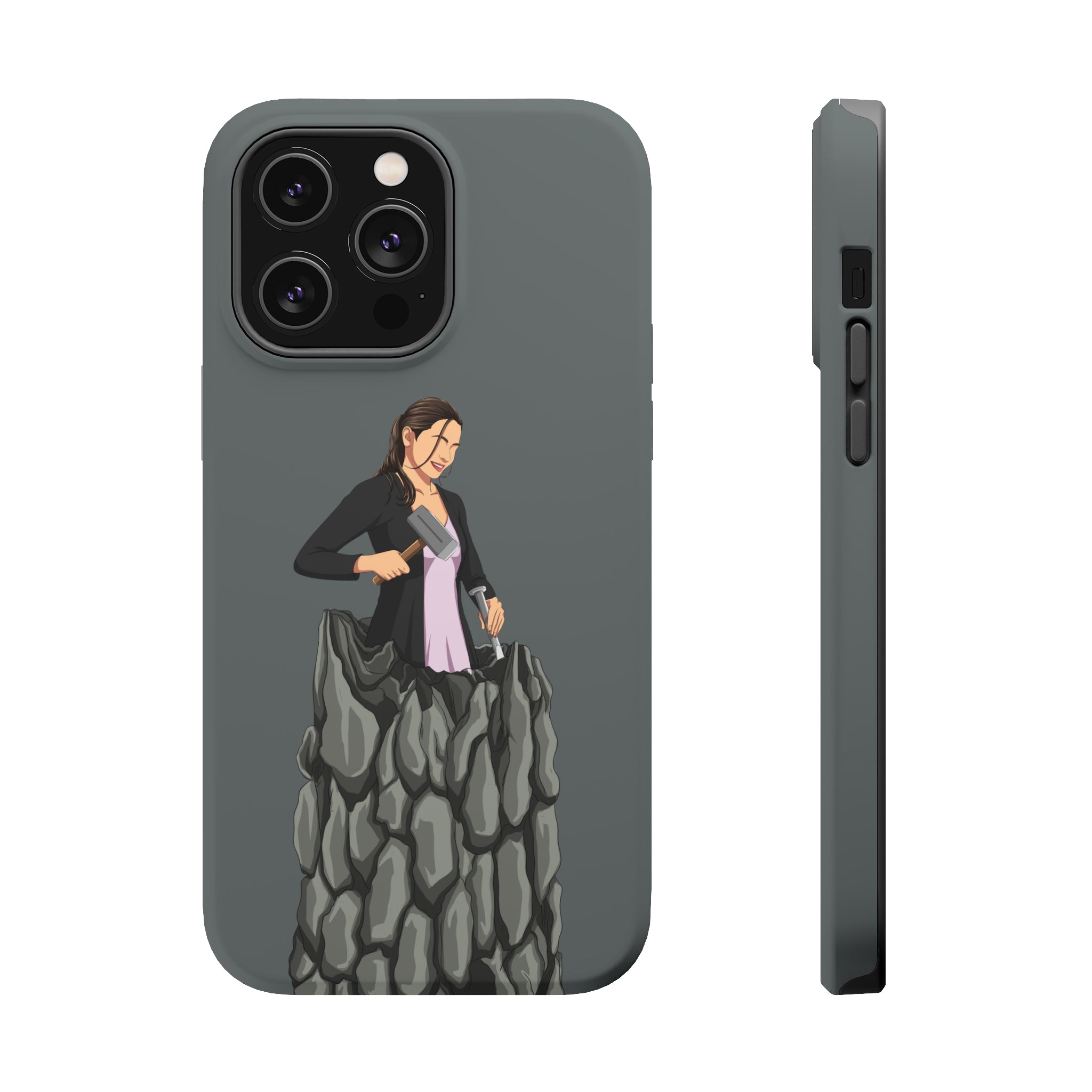 A person working hard to better his/herself - MagSafe Tough Case - self-made woman #8 - Breakthrough Collection