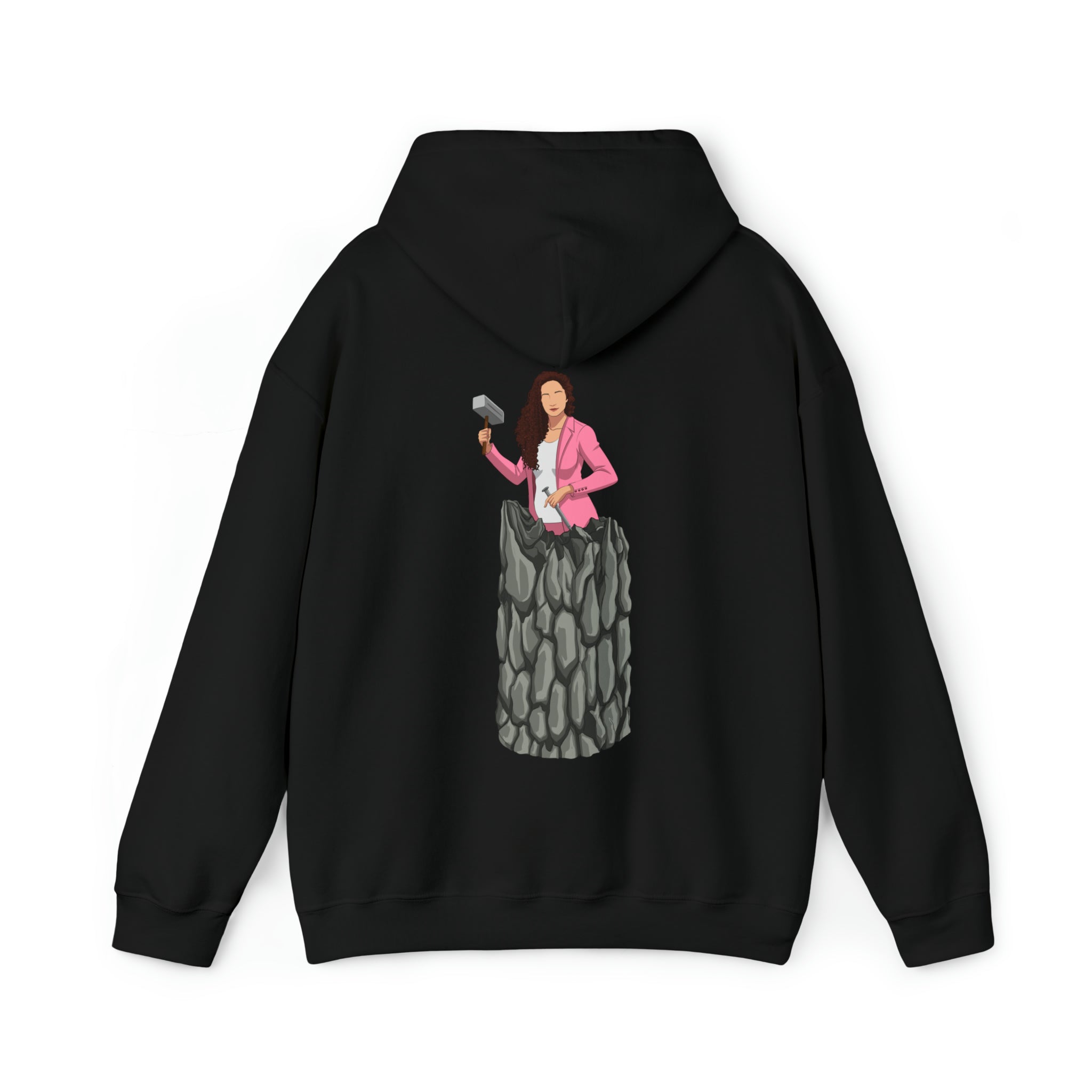 A person working hard to better his/herself - Heavy Blend™ Self-Made Hoodie - woman #13