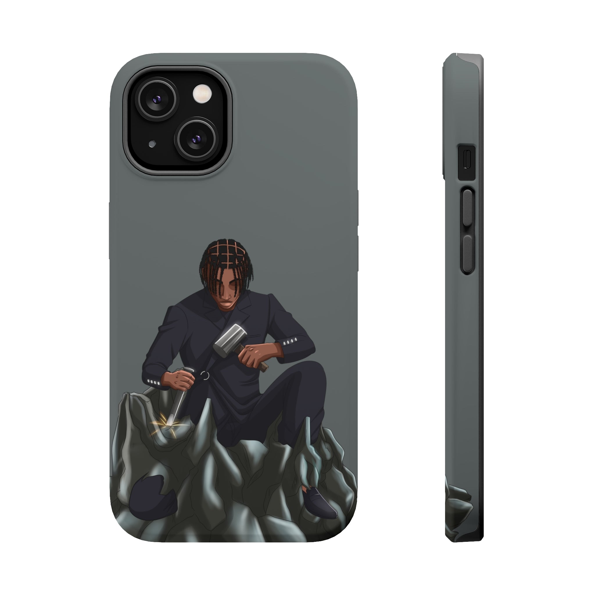 A person working hard to better his/herself - MagSafe Tough Case - Self-Made Man #13 - Breakthrough Collection