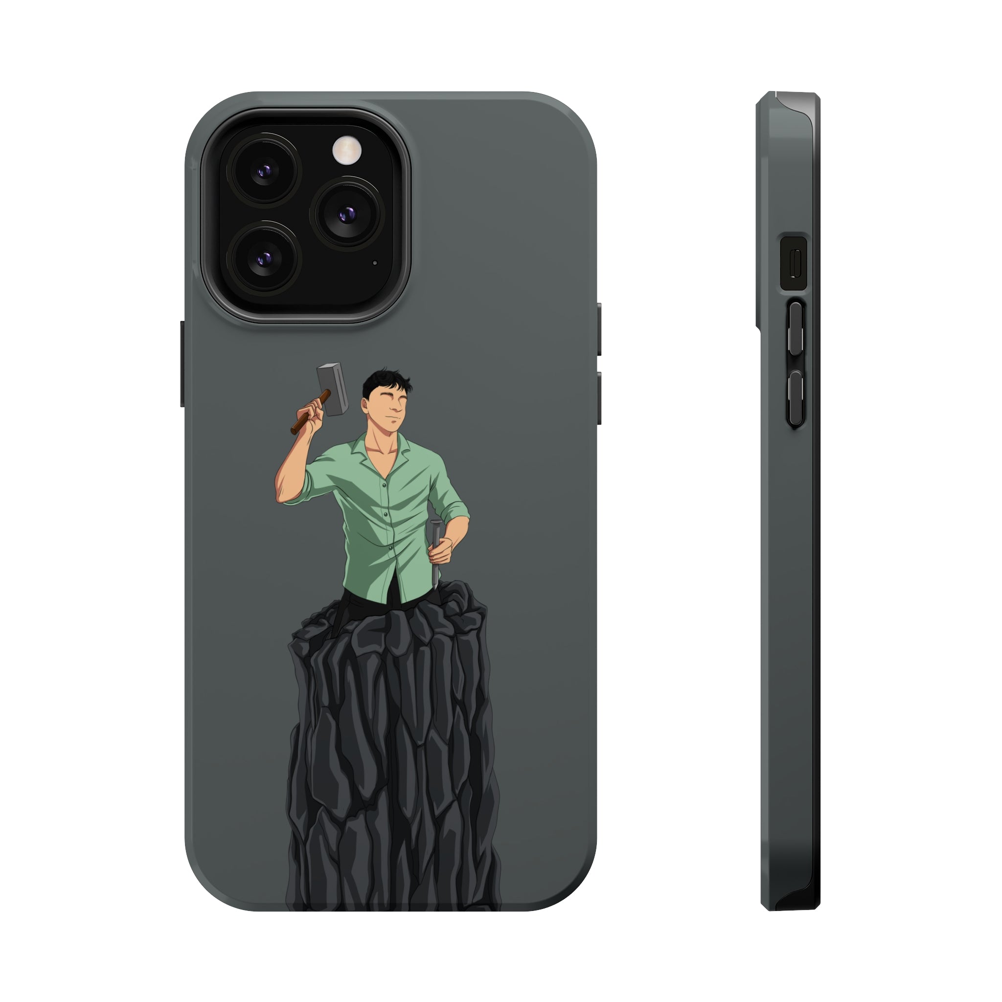 A person working hard to better his/herself - MagSafe Tough Case - Self-Made Man #15 - Breakthrough Collection