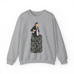 A person working hard to better his/herself - Self-Made Sweatshirt Heavy Blend™ Crewneck - woman #8 - Breakthrough Collection