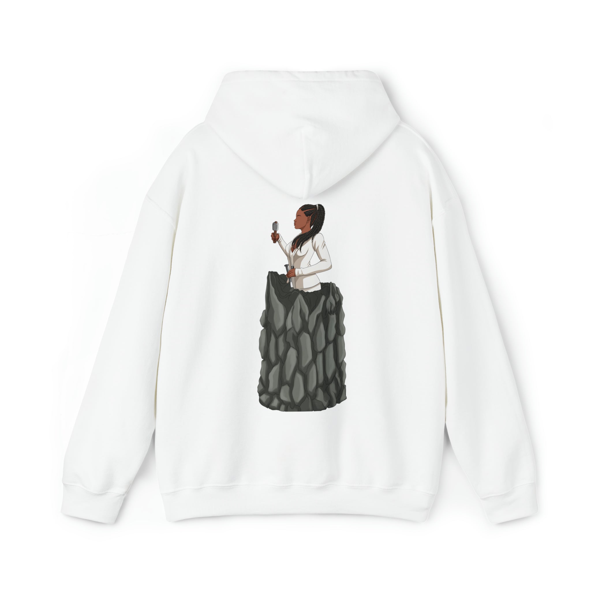 A person working hard to better his/herself - Heavy Blend™ Self-Made Hoodie - woman #4 - Breakthrough Collection