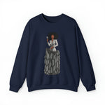 A person working hard to better his/herself - Self-Made Sweatshirt Heavy Blend™ Crewneck - woman #6 - Breakthrough Collection