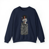 A person working hard to better his/herself - Self-Made Sweatshirt Heavy Blend™ Crewneck - woman #6 - Breakthrough Collection