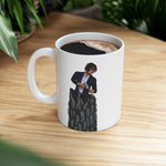 A person working hard to better his/herself - Ceramic Mug 11oz - Self-Made Man #4 - Breakthrough Collection