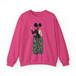 A person working hard to better his/herself - Self-Made Sweatshirt Heavy Blend™ Crewneck - woman #10 - Breakthrough Collection