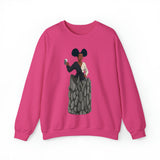 A person working hard to better his/herself - Self-Made Sweatshirt Heavy Blend™ Crewneck - woman #10 - Breakthrough Collection