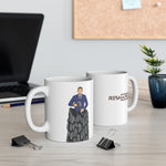 A person working hard to better his/herself - Ceramic Mug 11oz - Self-Made Man #8 - Breakthrough Collection
