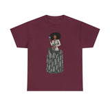 A person working hard to better his/herself - Heavy Cotton Self-Made T-shirt - self-made woman #6 - Breakthrough Collection