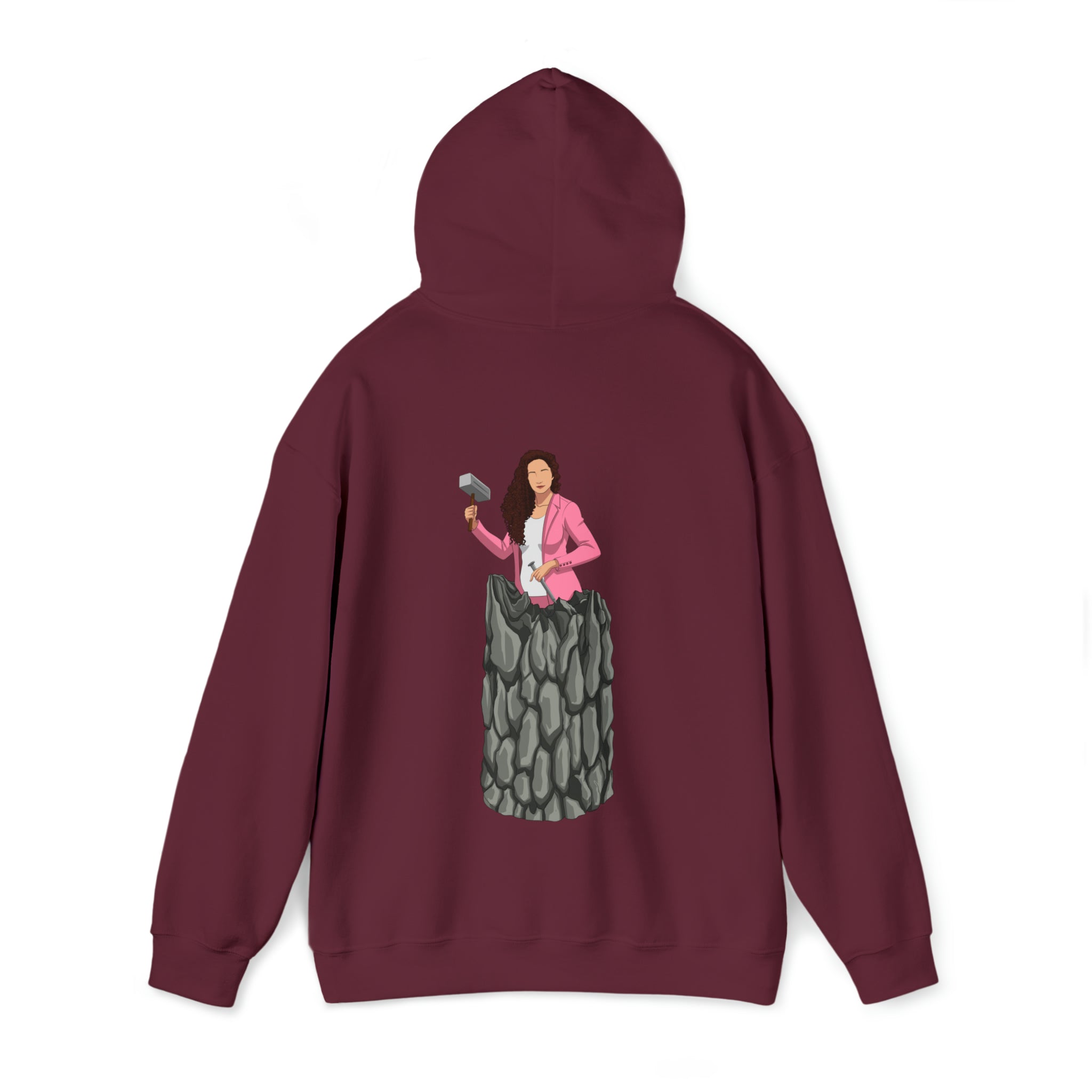 A person working hard to better his/herself - Heavy Blend™ Self-Made Hoodie - woman #13