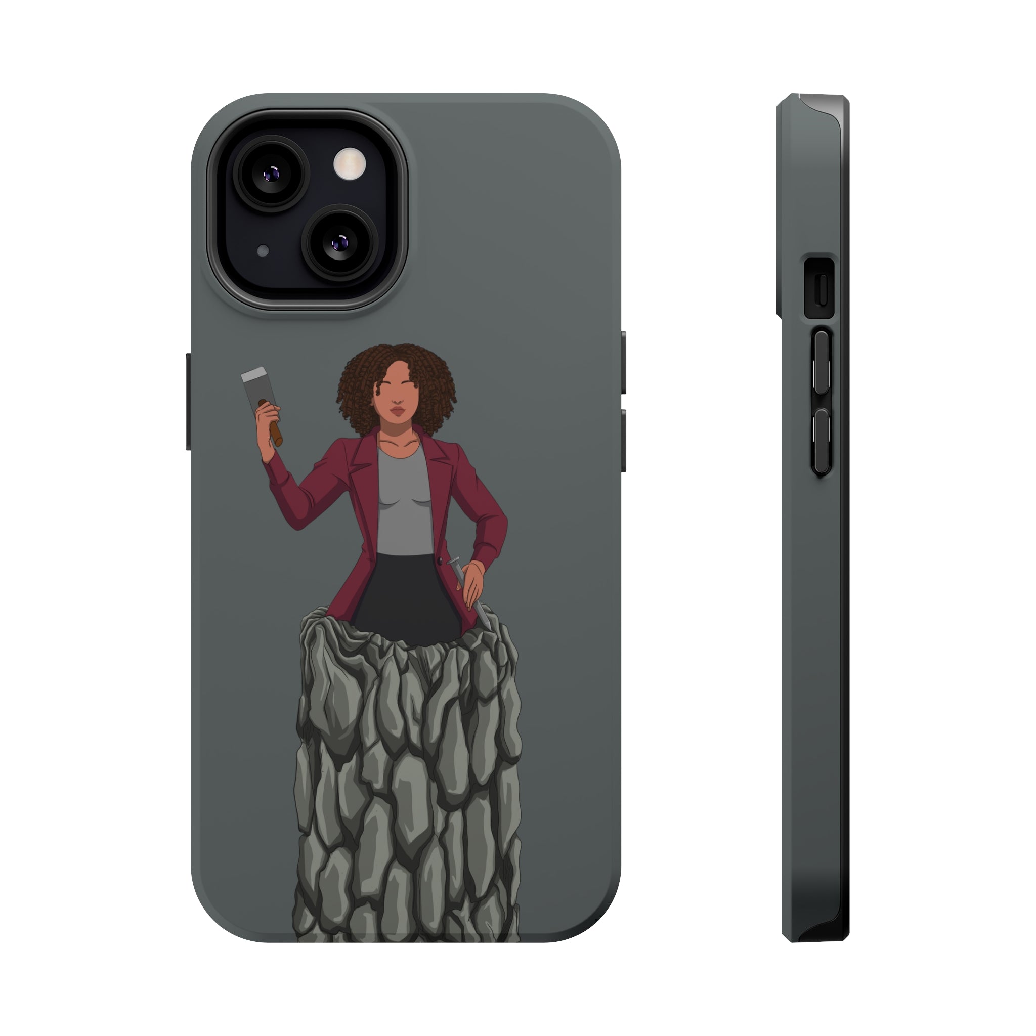 A person working hard to better his/herself - MagSafe Tough Case - Self-Made Woman #15