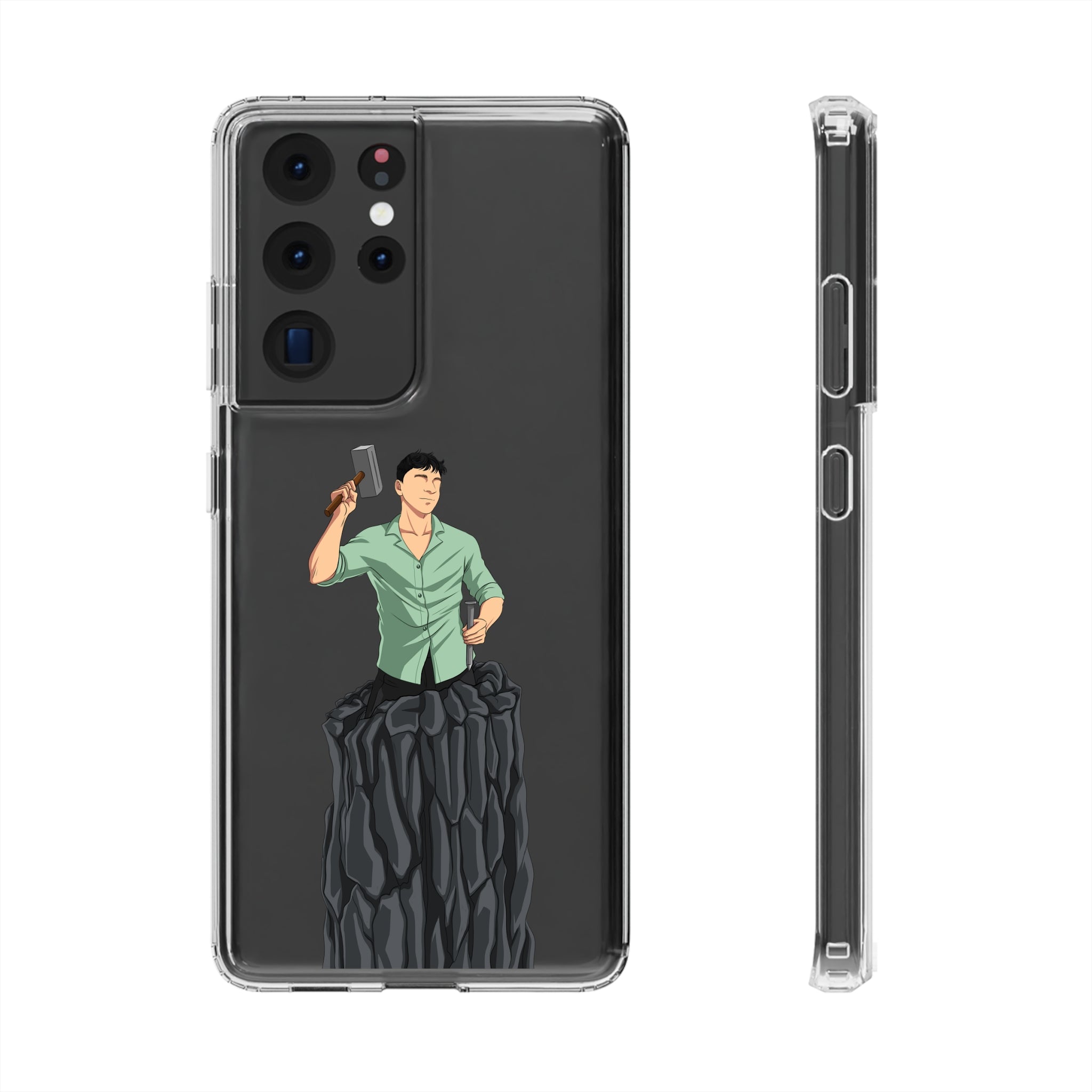 A person working hard to better his/herself - Clear Case - Self-Made Man #15 - Breakthrough Collection