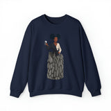 A person working hard to better his/herself - Self-Made Sweatshirt Heavy Blend™ Crewneck - woman #10 - Breakthrough Collection
