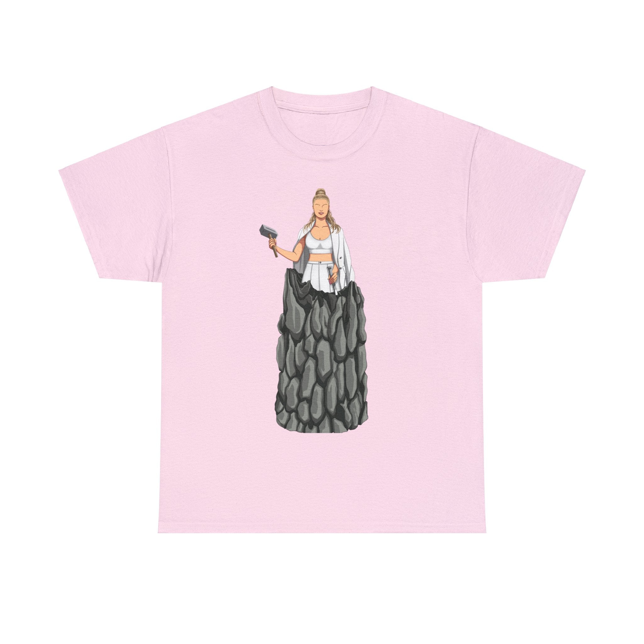 A person working hard to better his/herself - Heavy Cotton Self-Made T-shirt - Woman #11