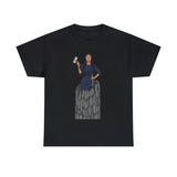 A person working hard to better his/herself - Heavy Cotton Self-Made T-shirt - self-made woman #9 - Breakthrough Collection