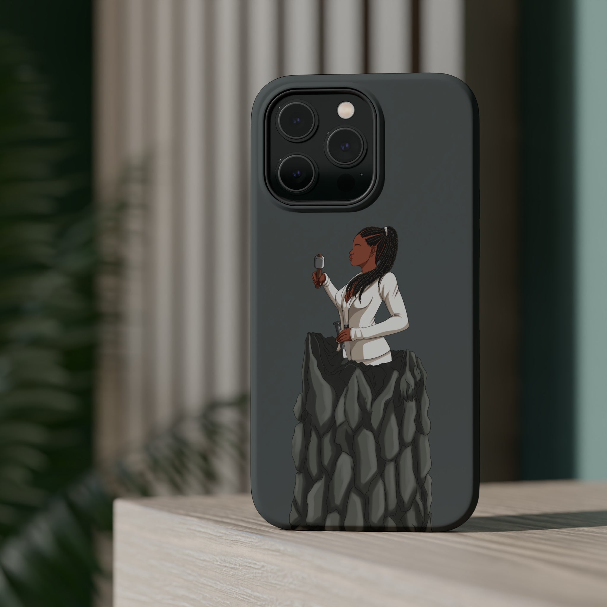 A person working hard to better his/herself - MagSafe Tough Case - self-made woman #4 - Breakthrough Collection