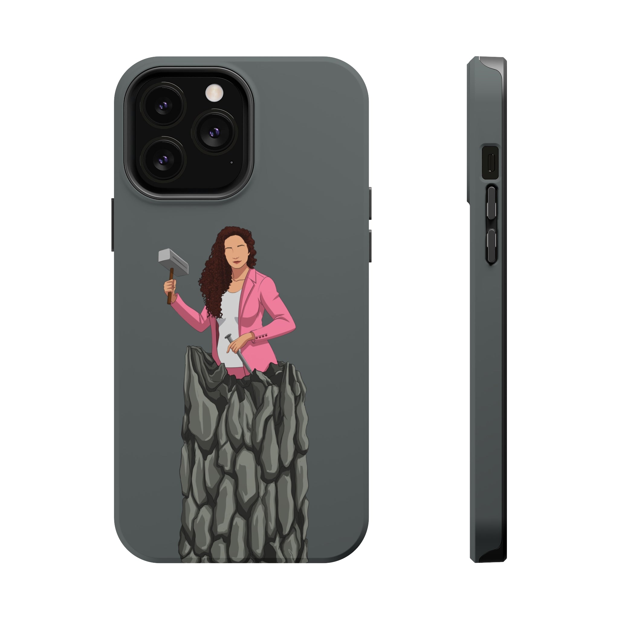 A person working hard to better his/herself - MagSafe Tough Case - self-made woman #13 - Breakthrough Collection