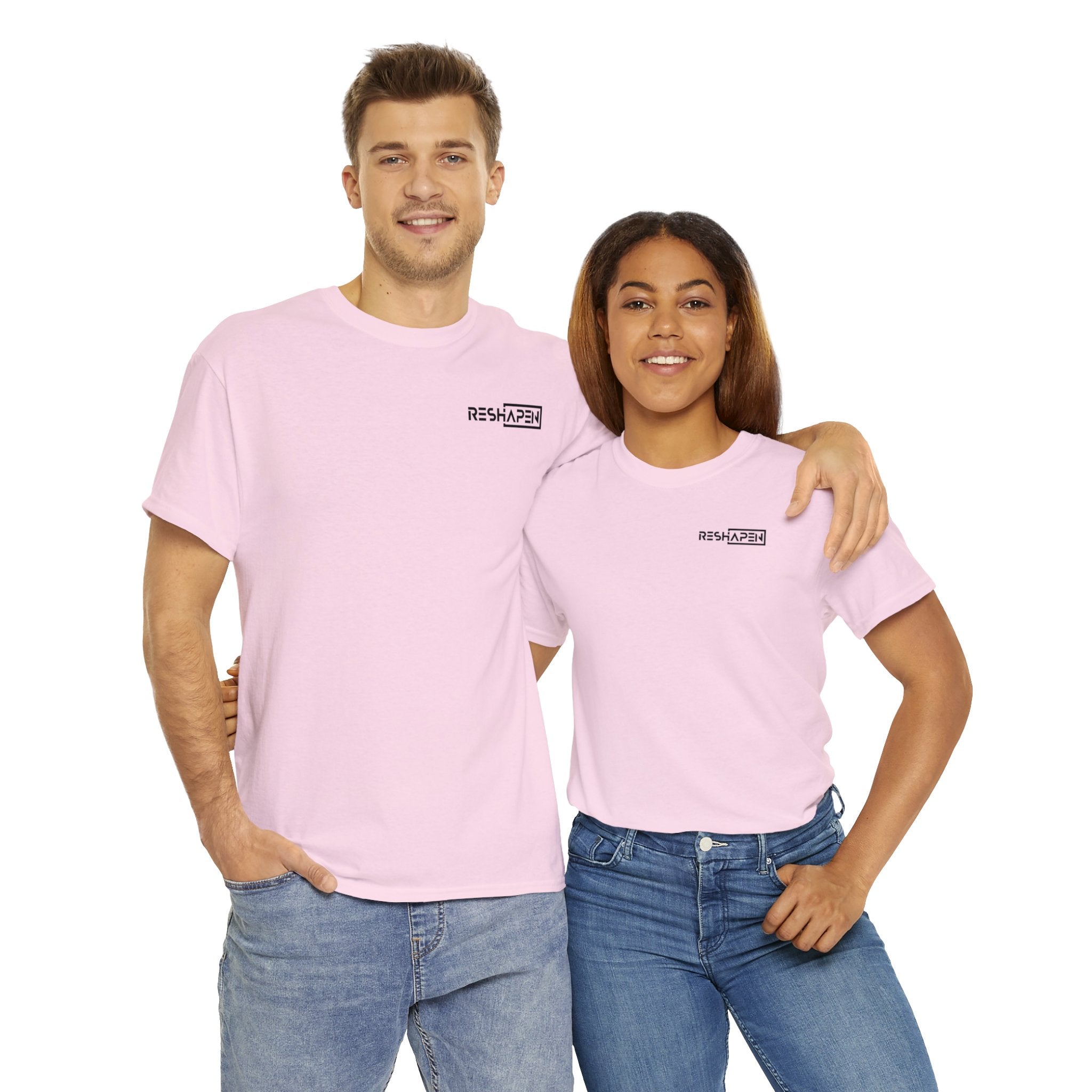A person working hard to better his/herself - Heavy Cotton Self-Made T-shirt - Reshapen