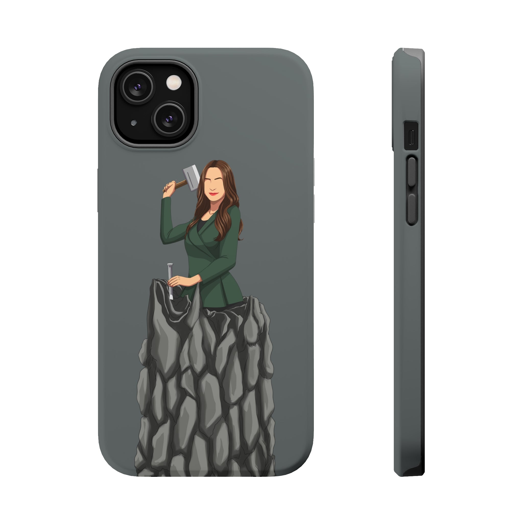 A person working hard to better his/herself - MagSafe Tough Case - self-made woman #5 - Breakthrough Collection