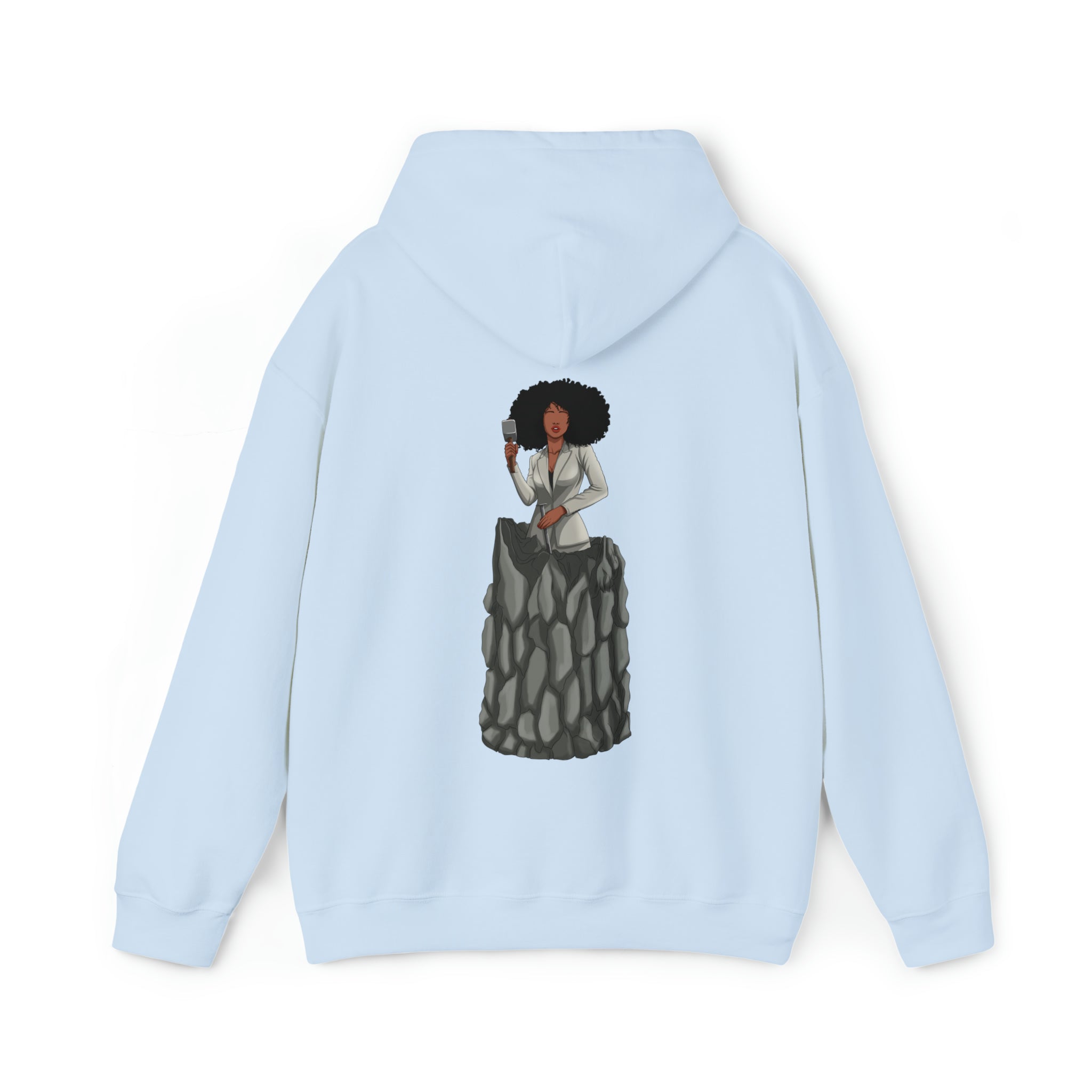 A person working hard to better his/herself - Heavy Blend™ Self-Made Hoodie - Woman #6