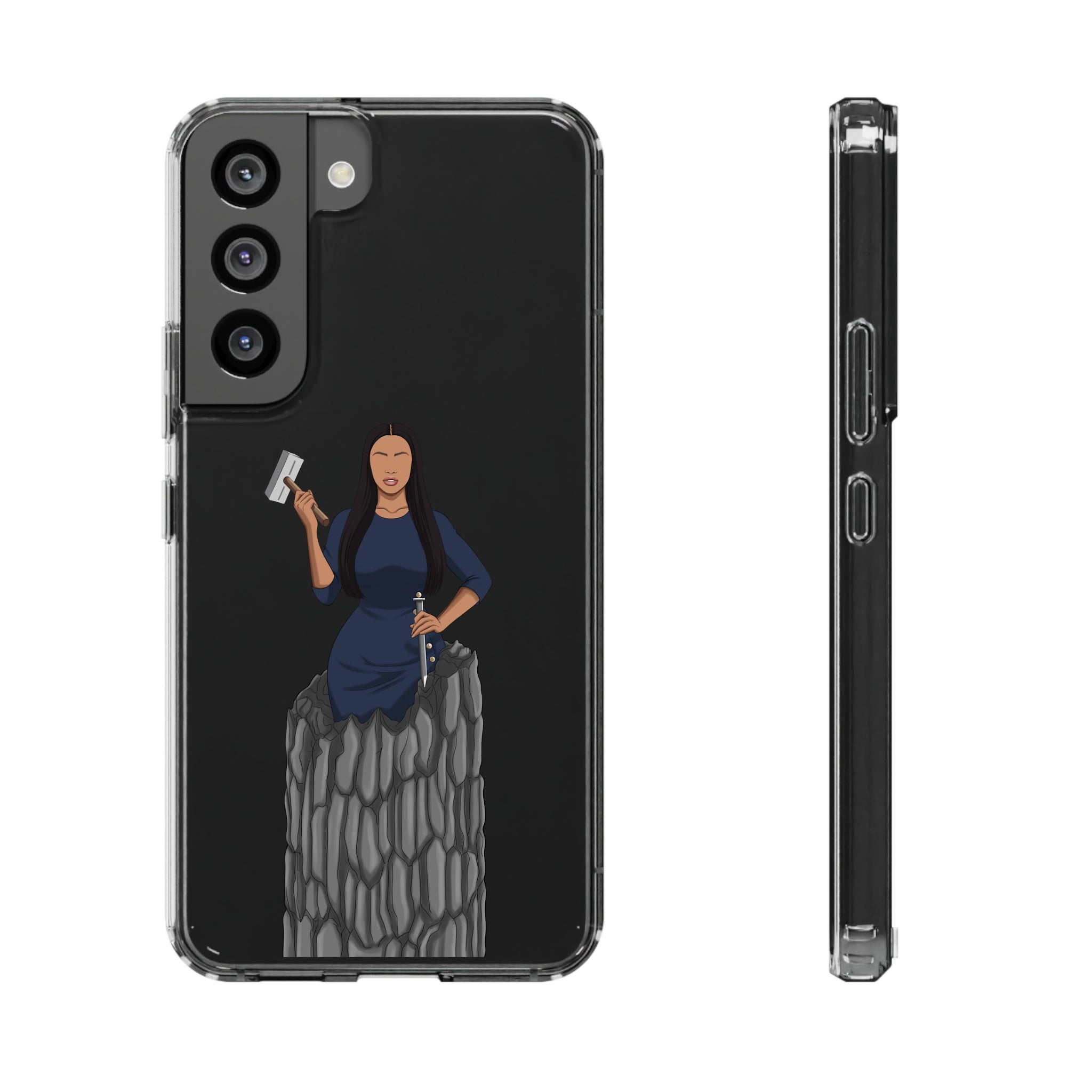 A person working hard to better his/herself - Clear Case - Self-Made Woman #9 - Breakthrough Collection