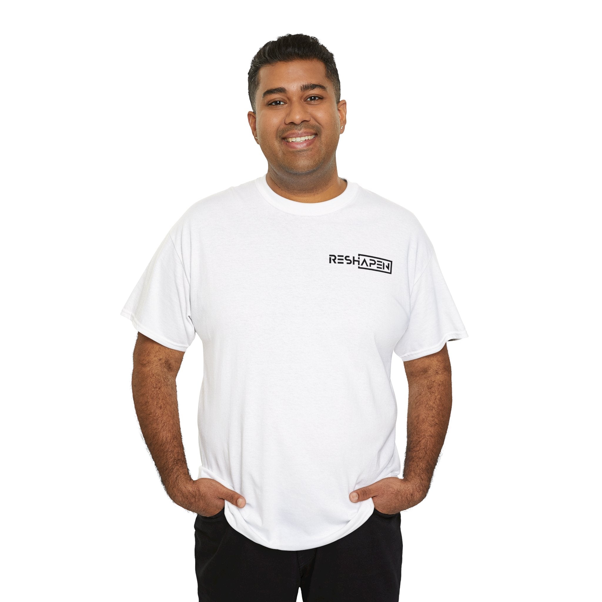 A person working hard to better his/herself - Heavy Cotton Self-Made T-shirt - Reshapen