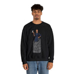 A person working hard to better his/herself - Self-Made Sweatshirt Heavy Blend™ Crewneck - woman #9 - Breakthrough Collection