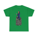 A person working hard to better his/herself - Heavy Cotton Self-Made T-shirt - self-made woman #2 - Breakthrough Collection
