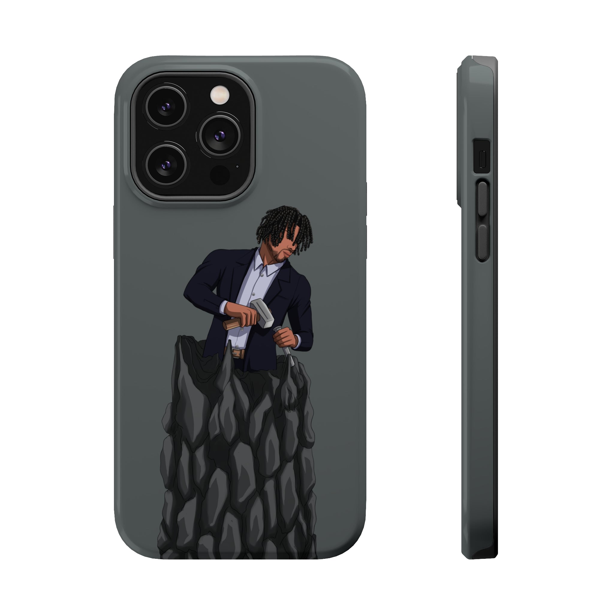 A person working hard to better his/herself - MagSafe Tough Case - Self-Made Man #4 - Breakthrough Collection