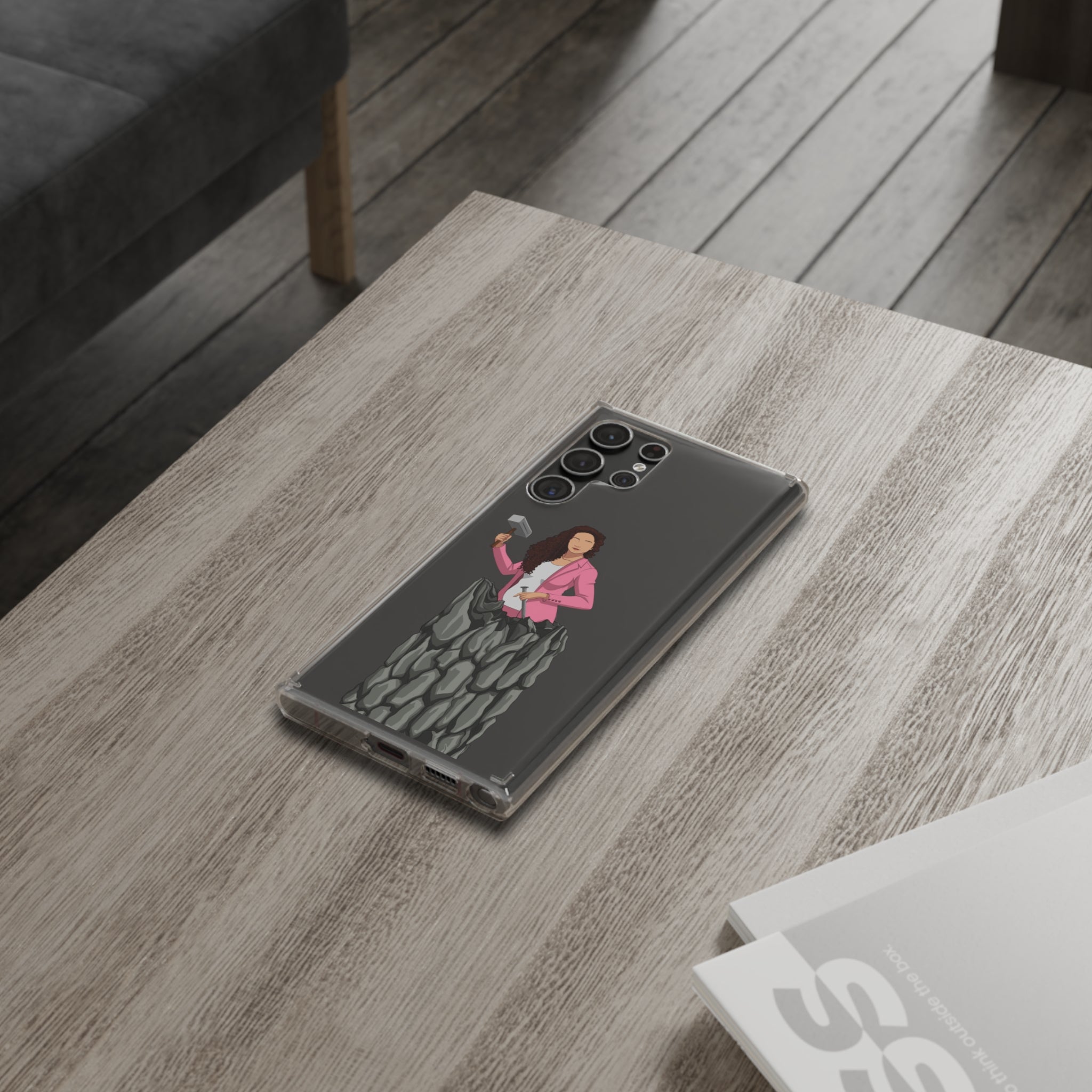 A person working hard to better his/herself - Clear Case - Self-Made Woman #13 - Breakthrough Collection