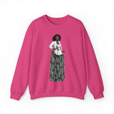 A person working hard to better his/herself - Self-Made Sweatshirt Heavy Blend™ Crewneck - woman #12 - Breakthrough Collection