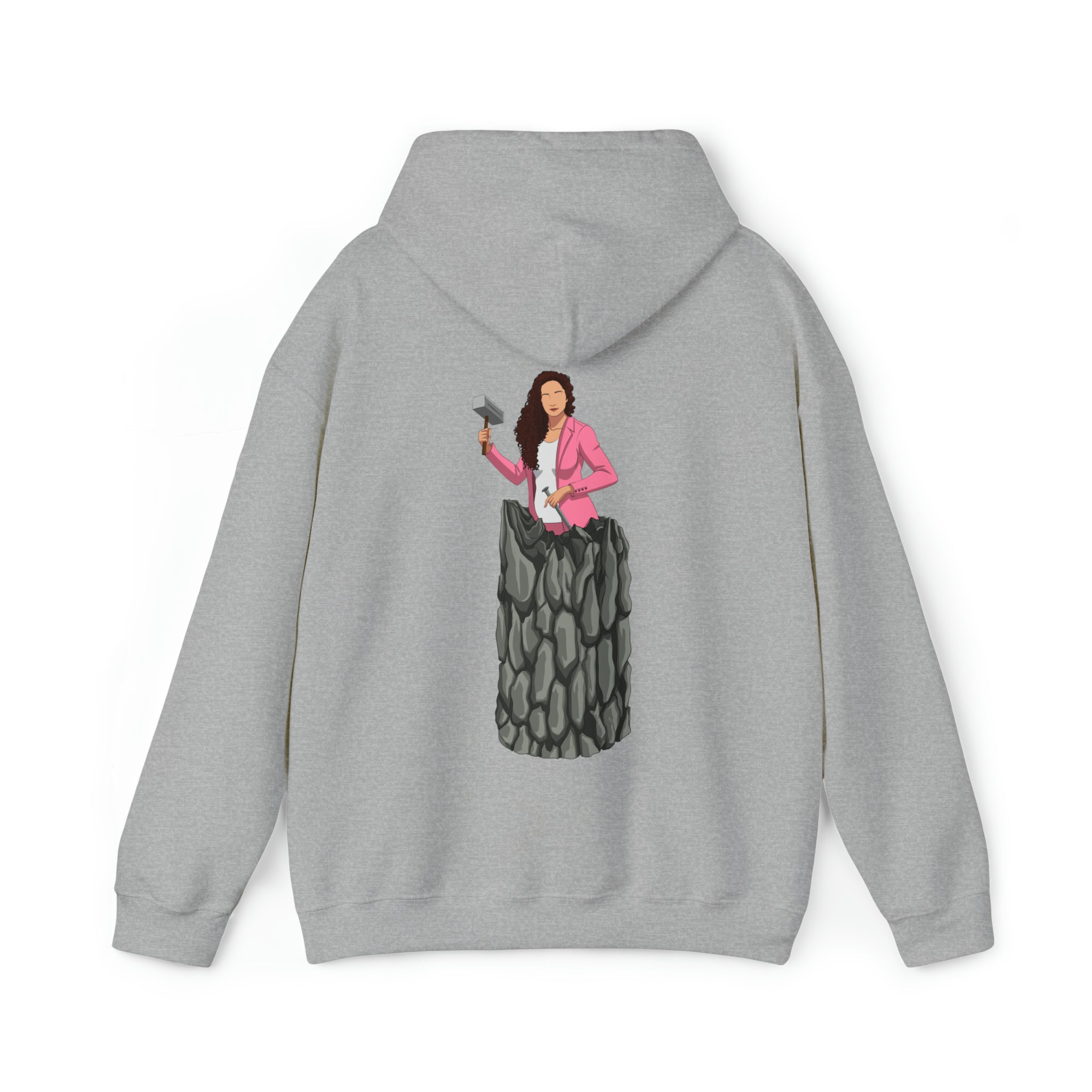 A person working hard to better his/herself - Heavy Blend™ Self-Made Hoodie - woman #13