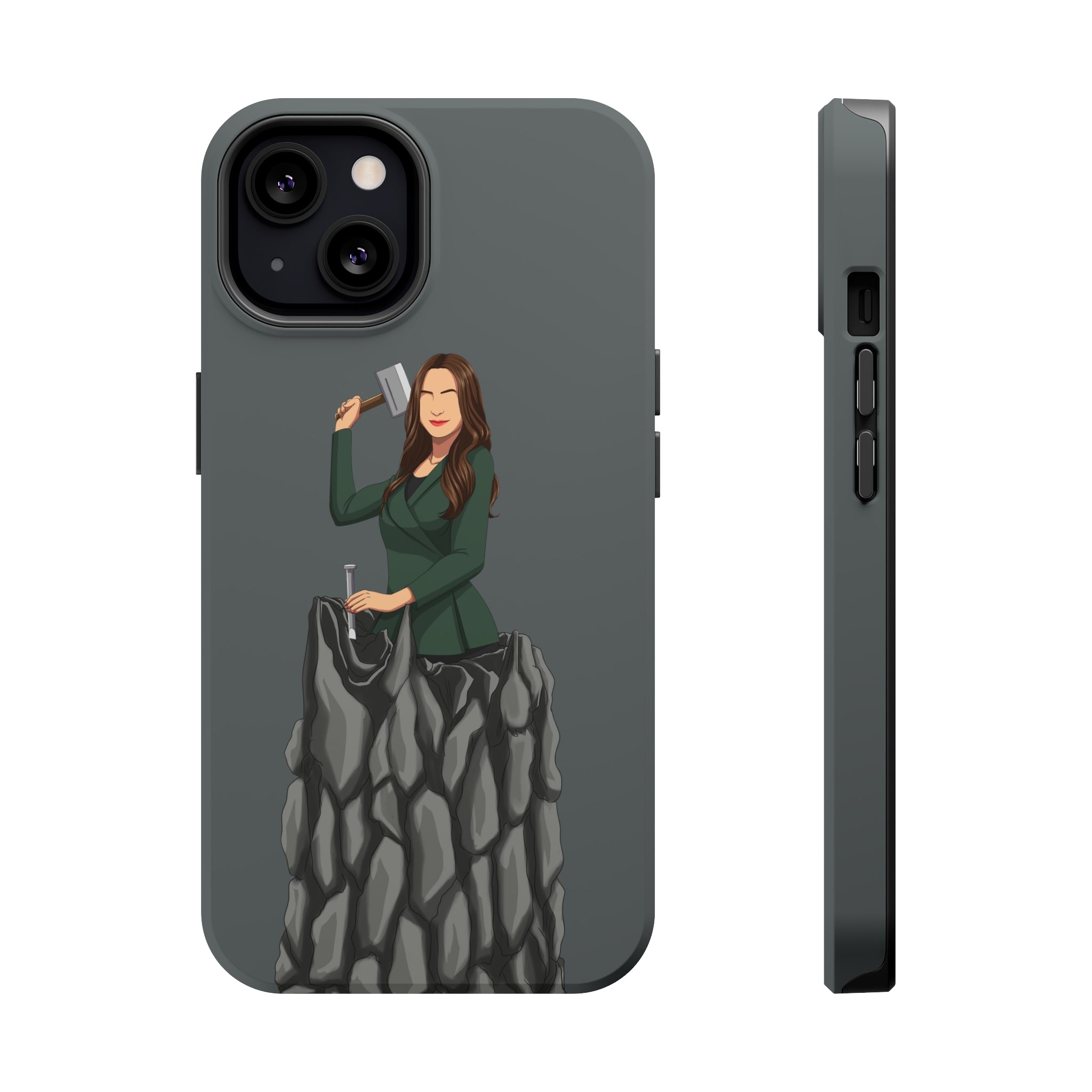 A person working hard to better his/herself - MagSafe Tough Case - self-made woman #5 - Breakthrough Collection