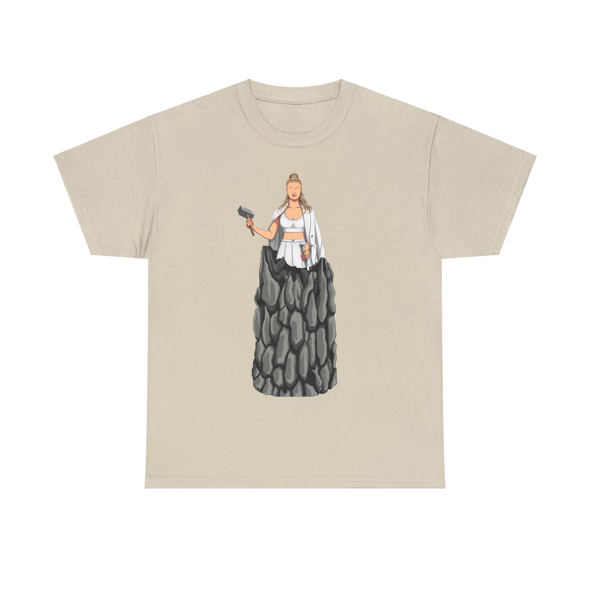 A person working hard to better his/herself - Heavy Cotton Self-Made T-shirt - Woman #11