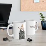 A person working hard to better his/herself - Ceramic Mug 11oz - Self-Made Woman #11 - Breakthrough Collection