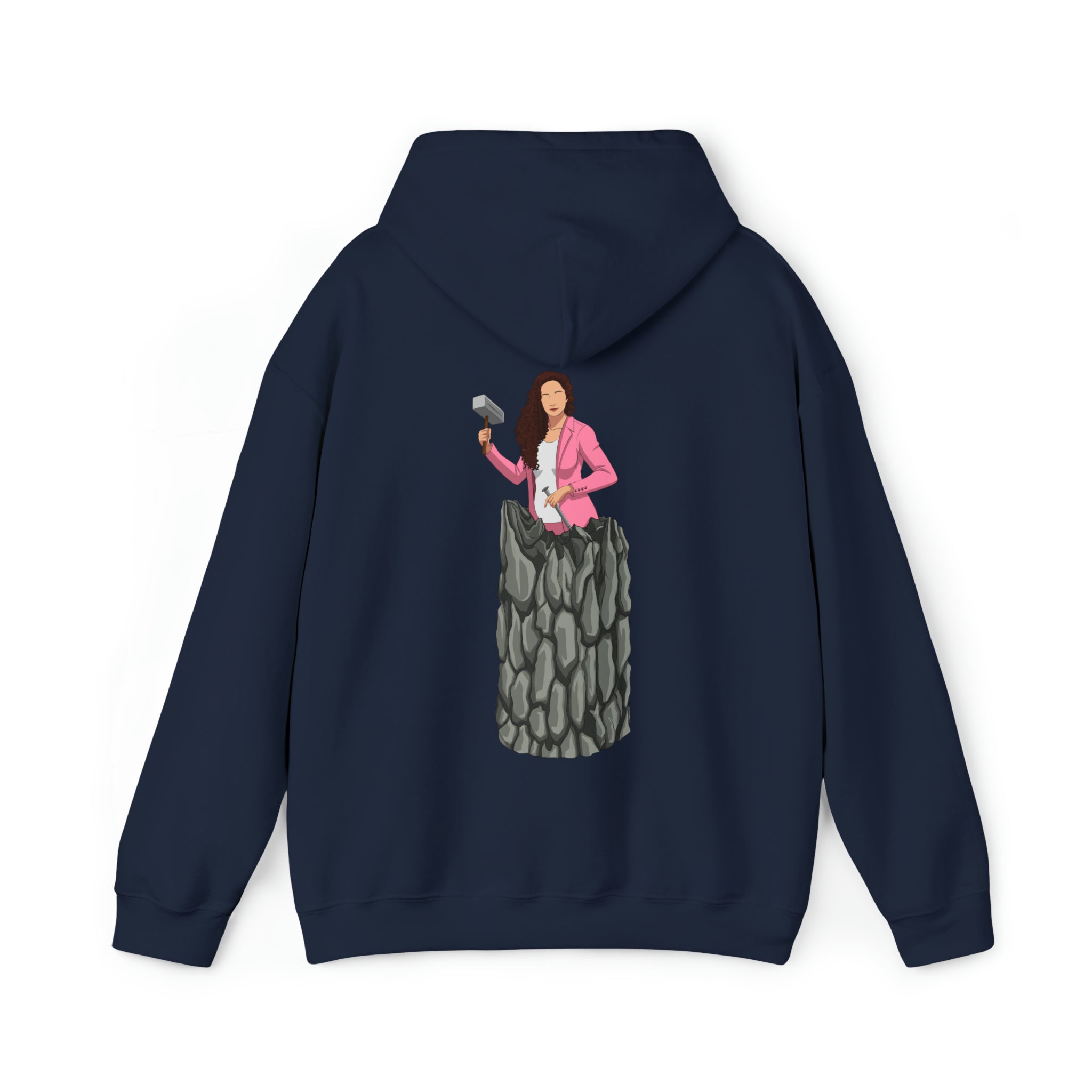 A person working hard to better his/herself - Heavy Blend™ Self-Made Hoodie - woman #13