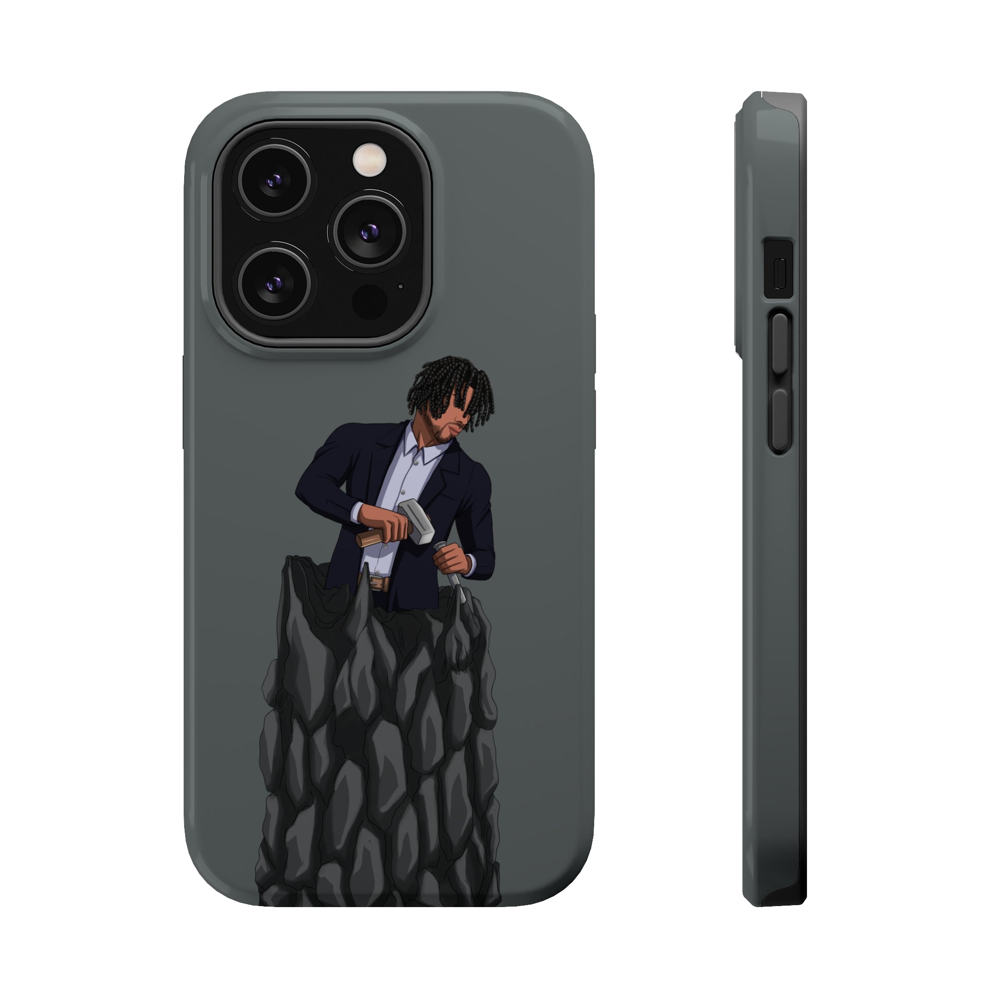 A person working hard to better his/herself - MagSafe Tough Case - Self-Made Man #4 - Breakthrough Collection