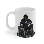 A person working hard to better his/herself - Ceramic Mug 11oz - Self-Made Man #13 - Breakthrough Collection