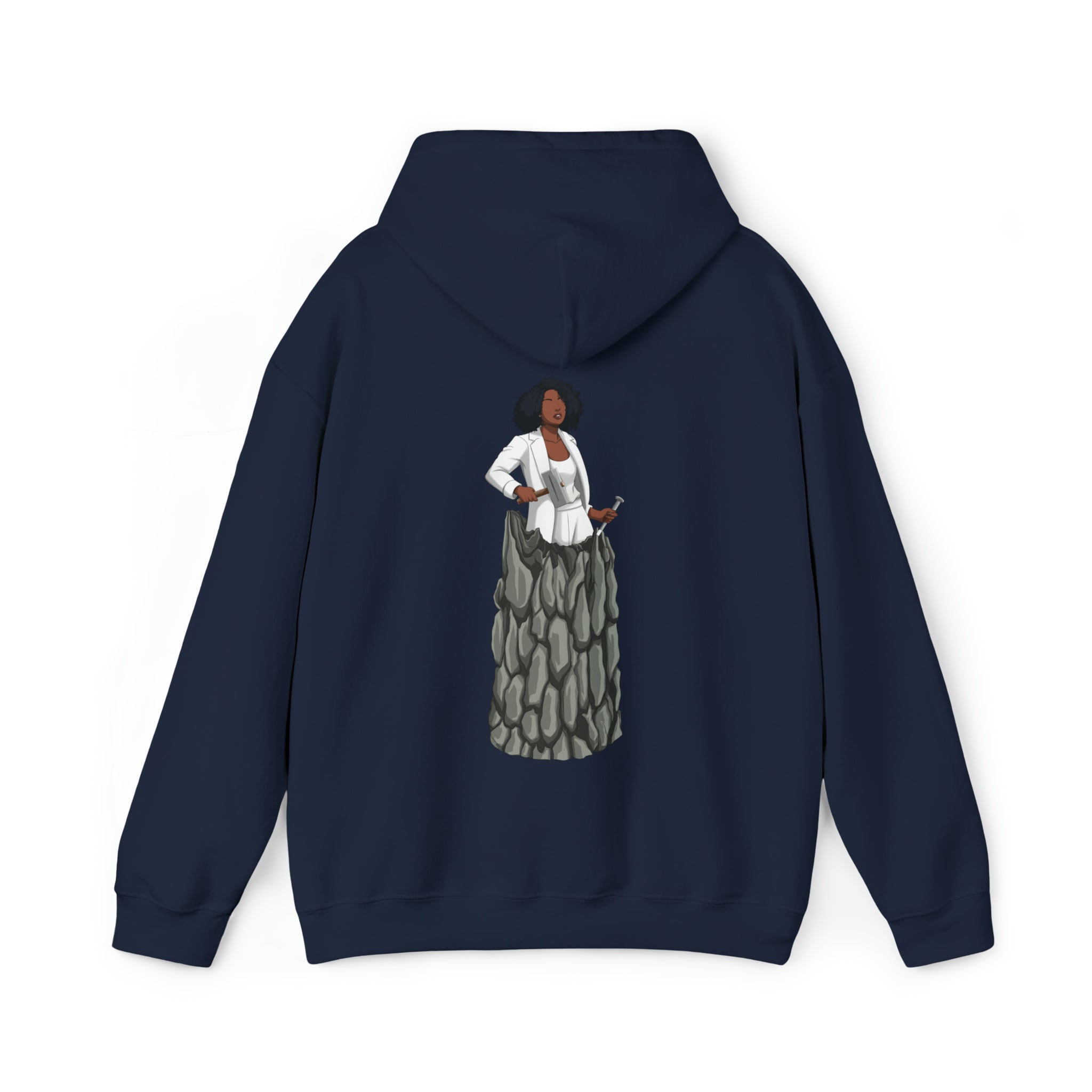 A person working hard to better his/herself - Heavy Blend™ Self-Made Hoodie - Woman #12
